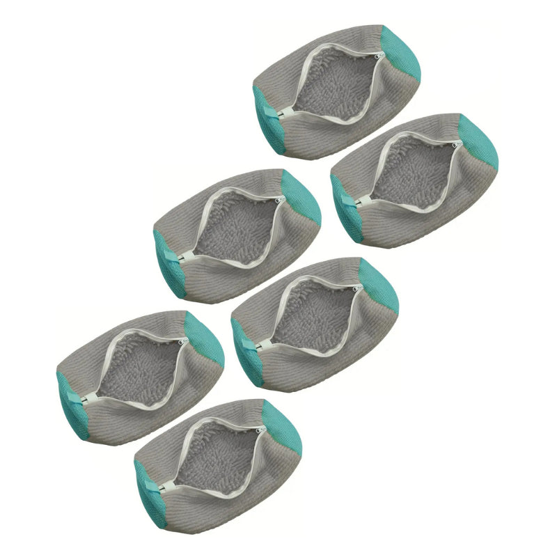 Bolsa Protetora para Lavar Tênis na Máquina – Saco de Lavagem com Fibra Acolchoada e Tela Protetora (1 ou 2 unidades)