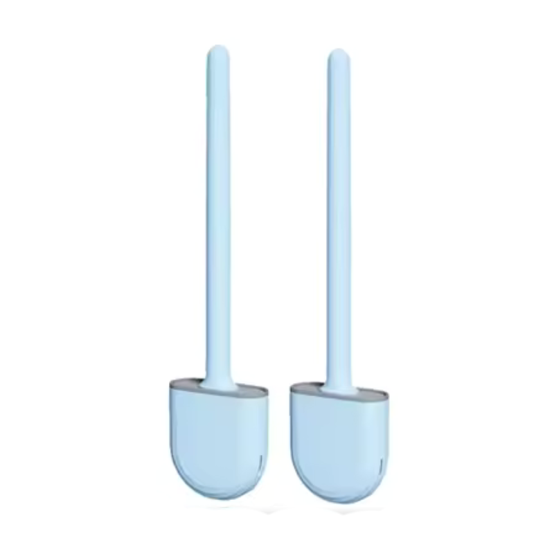 Escova Sanitária de Silicone com Suporte – Limpeza Eficiente e Secagem Rápida
