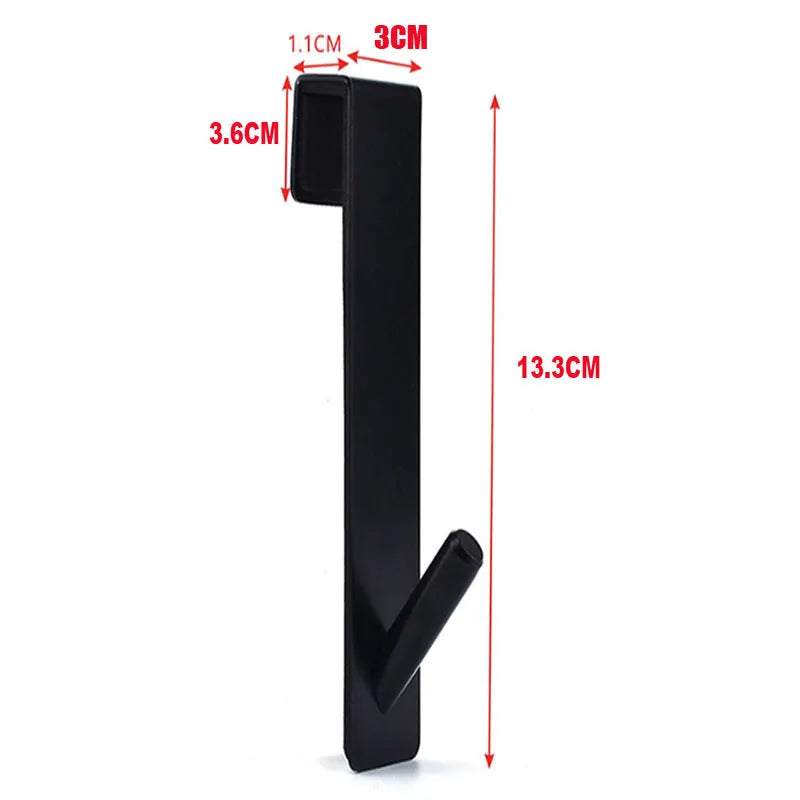 Suporte de Aço Inoxidável para Porta de Vidro – Gancho S para Toalhas, Roupões e Acessórios de Banheiro