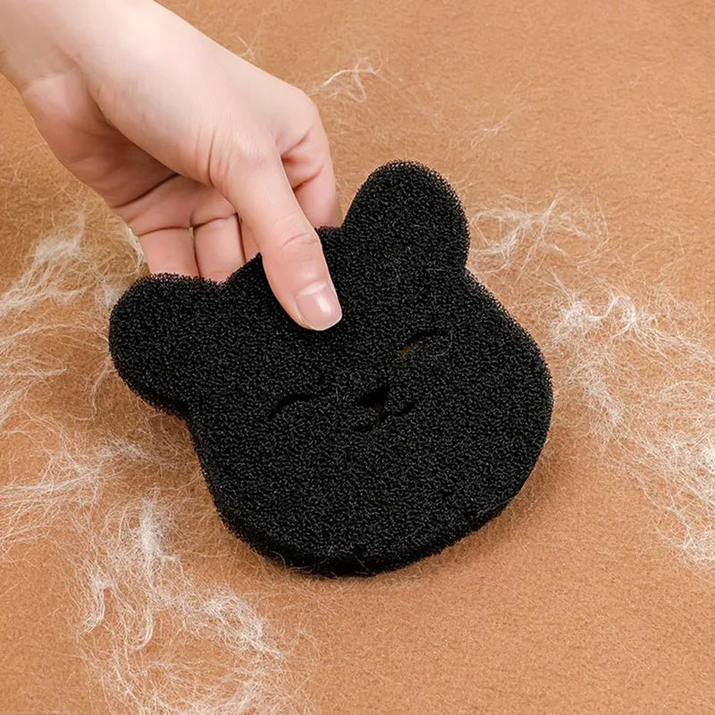 Removedor de Pelos em Formato de Urso para Máquina de Lavar – 2 a 6 Unidades, Reutilizável, Elimina Pelos de Gato e Cachorro de Roupas, Sofás e Tecidos
