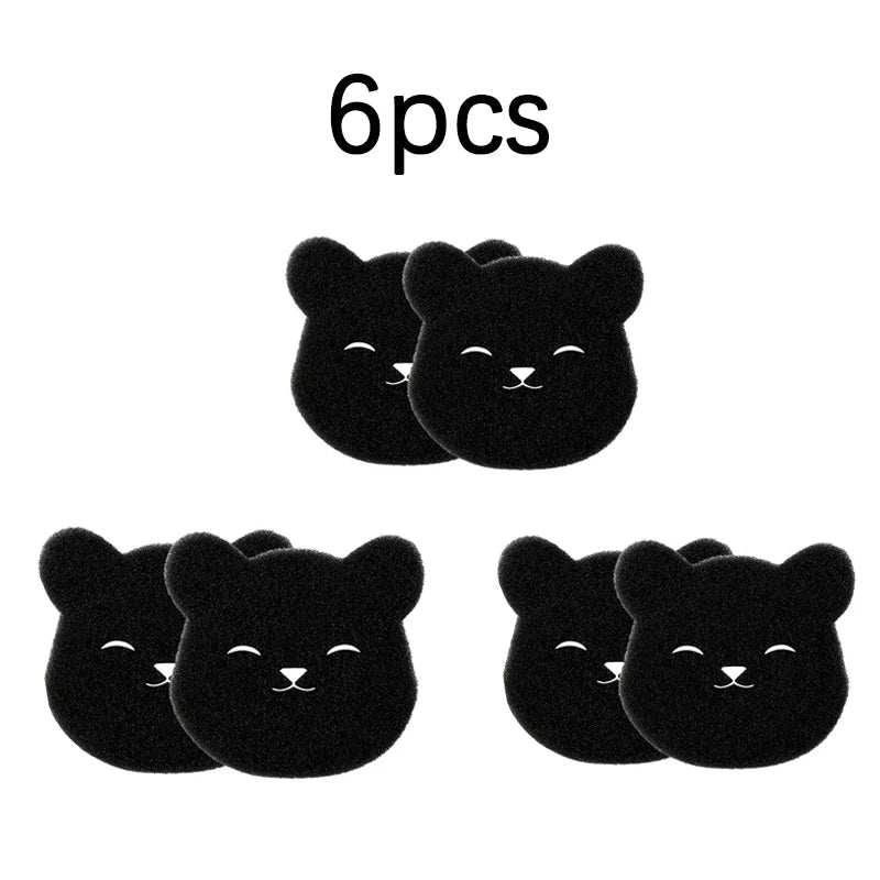 Removedor de Pelos em Formato de Urso para Máquina de Lavar – 2 a 6 Unidades, Reutilizável, Elimina Pelos de Gato e Cachorro de Roupas, Sofás e Tecidos