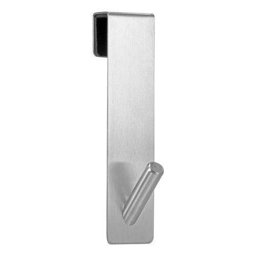 Suporte de Aço Inoxidável para Porta de Vidro – Gancho S para Toalhas, Roupões e Acessórios de Banheiro